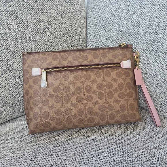 Coach Charlie Pouch In Signature Canvas - Picture 4 of 16